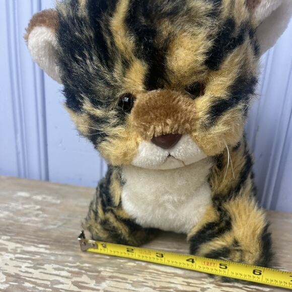Vintage 1982 Gund Tamba Tiger Cub Kitten Cat Plush Stuffed Animal 9” Glass Eyes - Picture 7 of 13